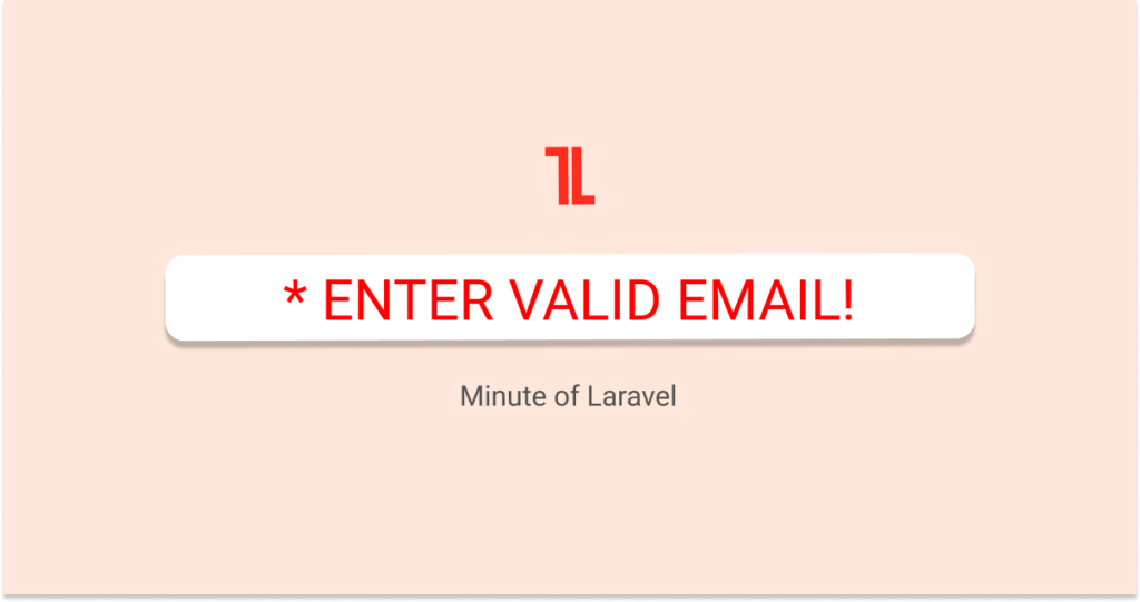 Laravel email validation